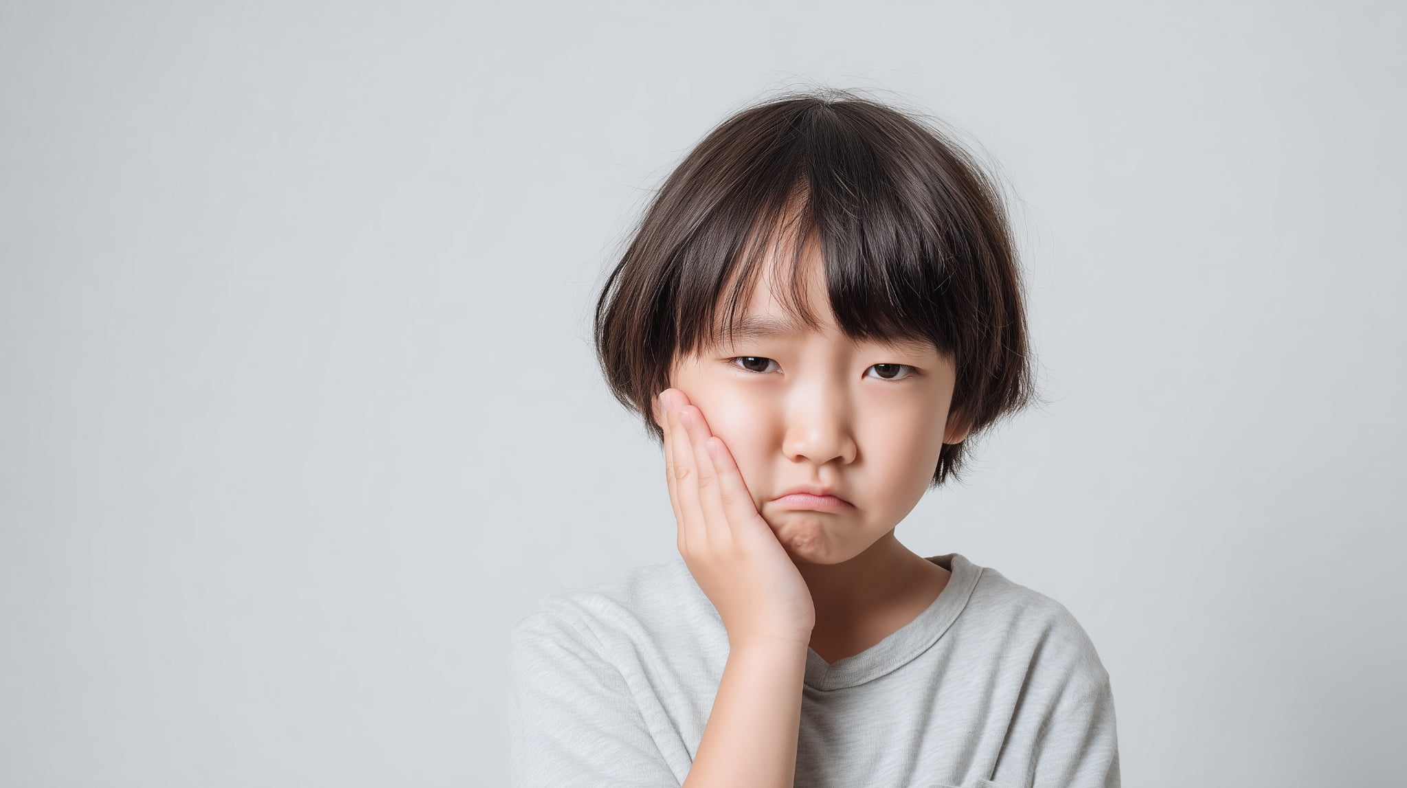 床矯正で痛がる子ども